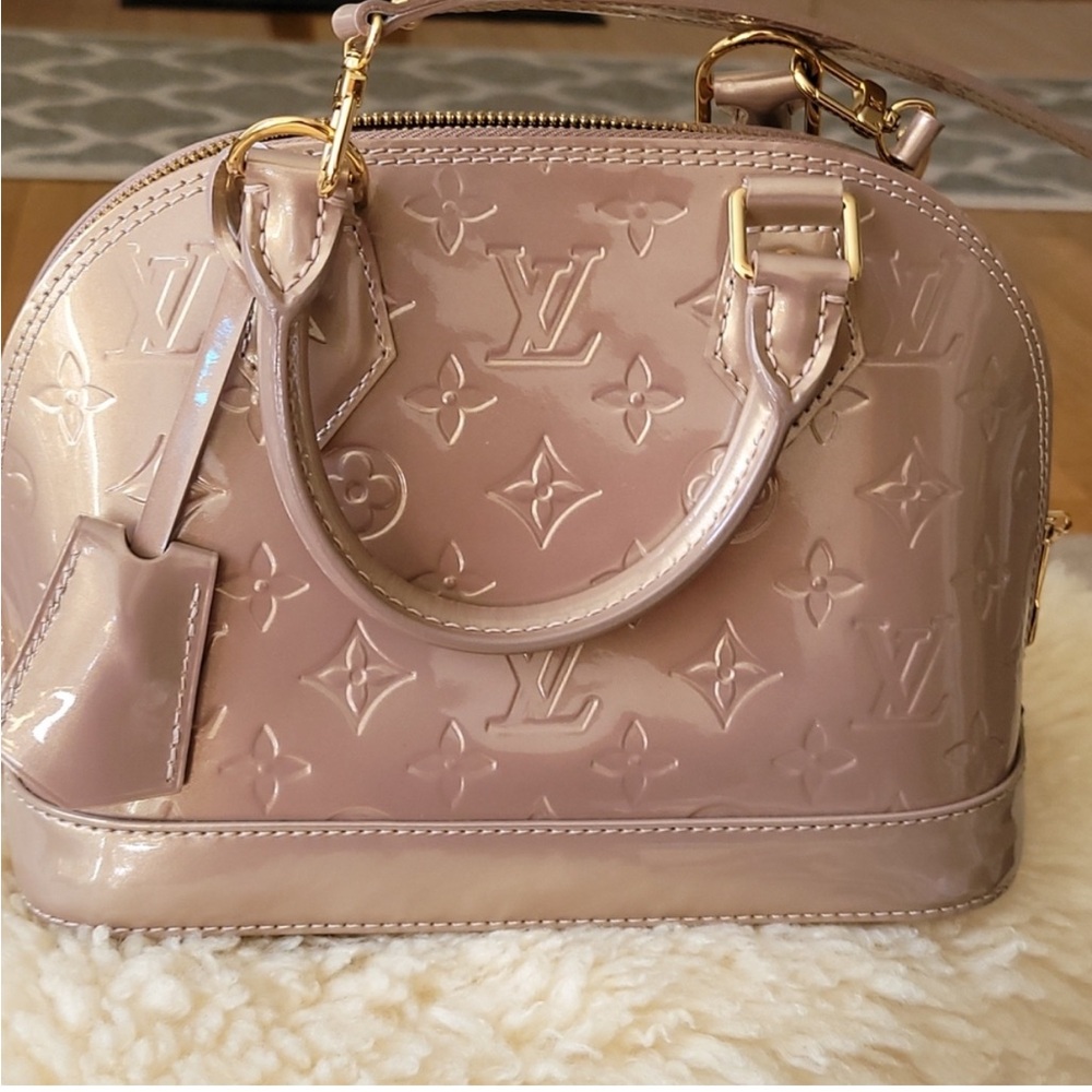 SOLD. Patent LV Alma, metallic purpley light gold hue